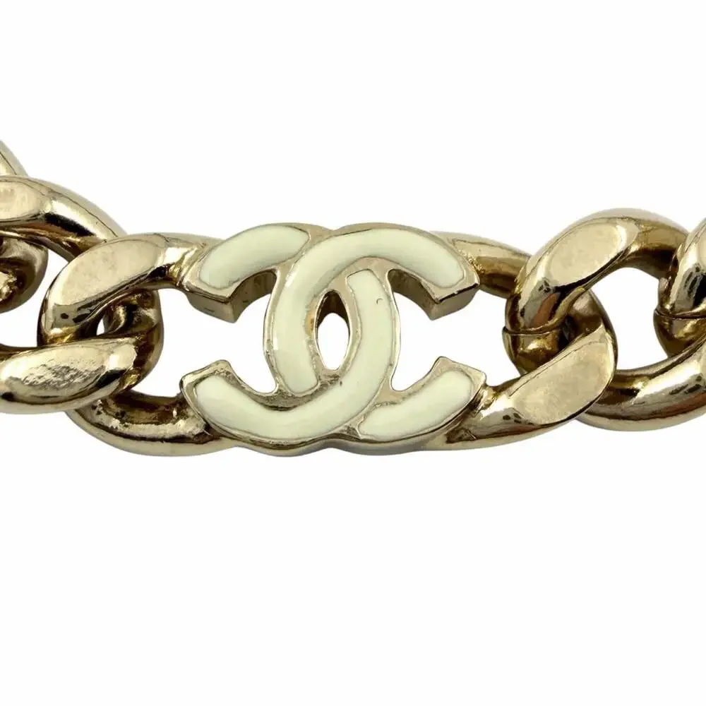 Chanel Cc Logo Chain Bracelet Metal #256929C11B - Picture 3 of 6